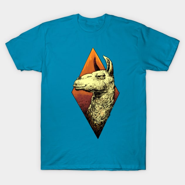 Colorful llama T-Shirt by Carlos CD